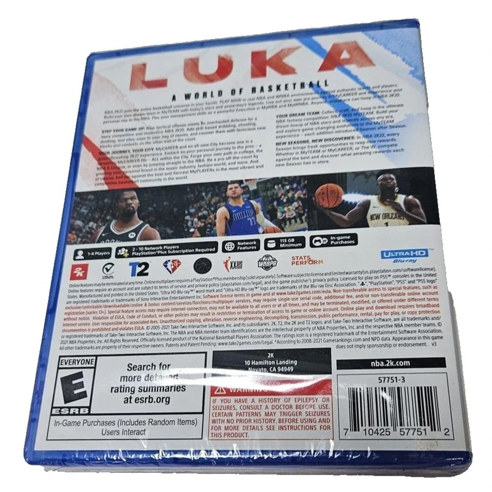 NBA 2K22 PS5 Video‎ Game New Wrapped in the Box